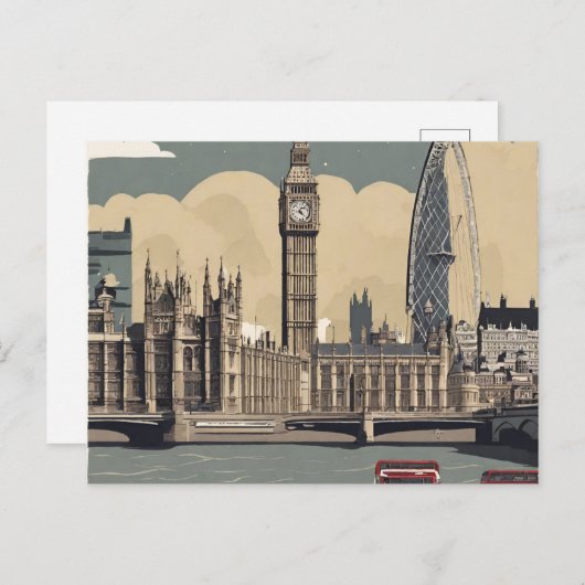 London 8 postkarte (Vorne/Hinten)