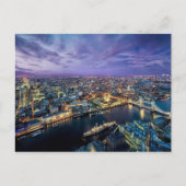 London Abend Postcard Postkarte (Vorderseite)