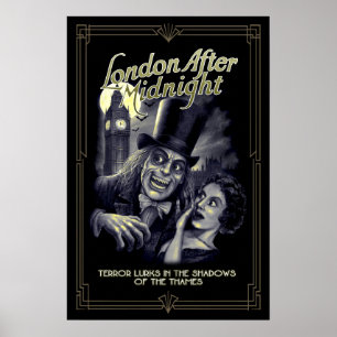 London After Midnight Vintag Horror Poster