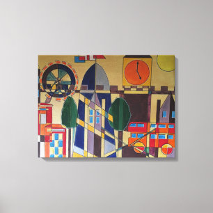 London Akrylus Cubism Leinwanddruck