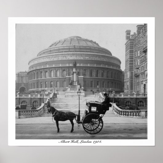 London Albert Hall, Vintag England 1904 Poster (Vorne)