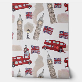 London als Watercolor Tapete