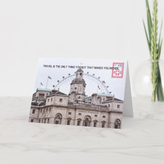 LONDON ALT UND NEUE Grußkarte Dankeskarte (Vorderseite)