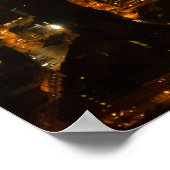 London am Abend - Luftbildposter Poster (Ecke)