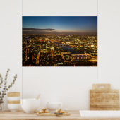 London am Abend - Luftbildposter Poster (Küche)