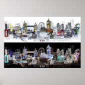 London-Ansicht Poster (Vorne)
