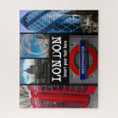 London, Ansichten mit benutzerdefinierter Meldung Puzzle (Vertikal)