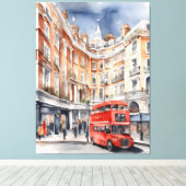 London Aqucolor Art Leinwanddruck (Insitu (Holzboden))