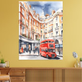 London Aqucolor Art Leinwanddruck (Insitu (Wohnzimmer))