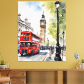 London Aqucolor Art Leinwanddruck (Insitu (Wohnzimmer))