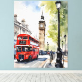 London Aqucolor Art Leinwanddruck (Insitu (Holzboden))