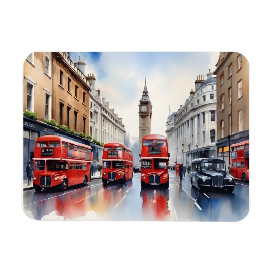 London Aqucolor Art Magnet (Horizontal)