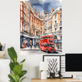 London Aqucolor Art Poster (Heimbüro)