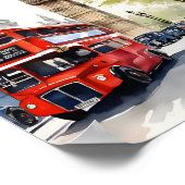 London Aqucolor Art Poster (Ecke)