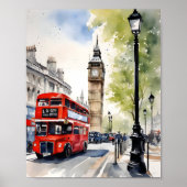 London Aqucolor Art Poster (Vorne)
