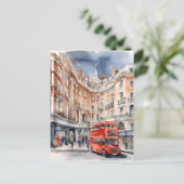 London Aqucolor Art Postkarte (Stehend Vorderseite)