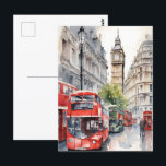 London Aqucolor Art Postkarte<br><div class="desc">London Aqucolor Art</div>