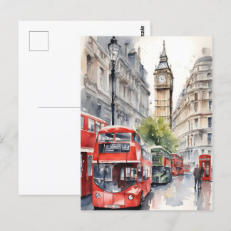 London Aqucolor Art Postkarte