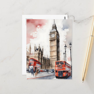 London Aqucolor Art Postkarte