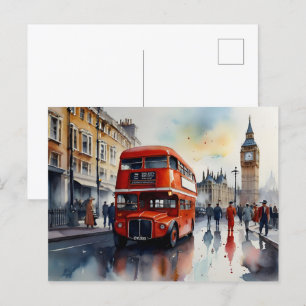 London Aqucolor Art Postkarte