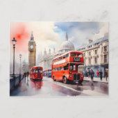 London Aqucolor Art Postkarte (Vorderseite)