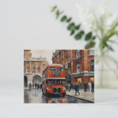 London Aqucolor Art Postkarte (Stehend Vorderseite)