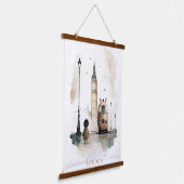 London Aqucolor Wandteppich Mit Holzrahmen (Gewinkelt)