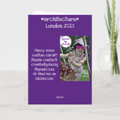 London Architektur Karte (Rückseite)