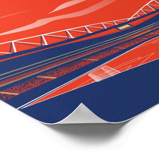 London Arsenal Emirates Stadium Poster (Ecke)