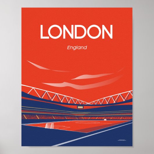 London Arsenal Emirates Stadium Poster (Vorne)