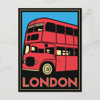 London Art Deco Poster Postkarte