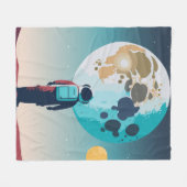 London Astronaut Fleecedecke (Vorderseite (Horizontal))