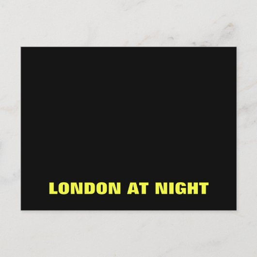 London At Night Postcard Postkarte (Vorderseite)