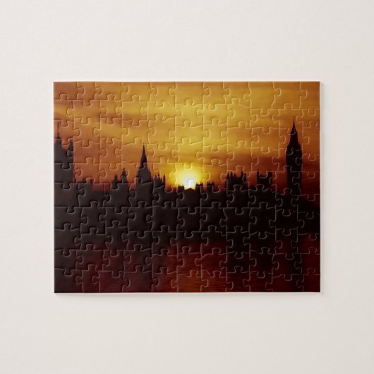 London at Sunset - Parlament - 8x10 - 110 pc Puzzle (Horizontal)