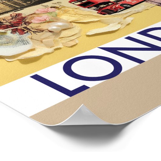 London auf meinem Mind-Poster Poster (Ecke)