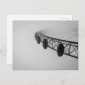 London-Auge im starken Nebel Postkarte (Vorne/Hinten)