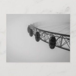 London-Auge im starken Nebel Postkarte