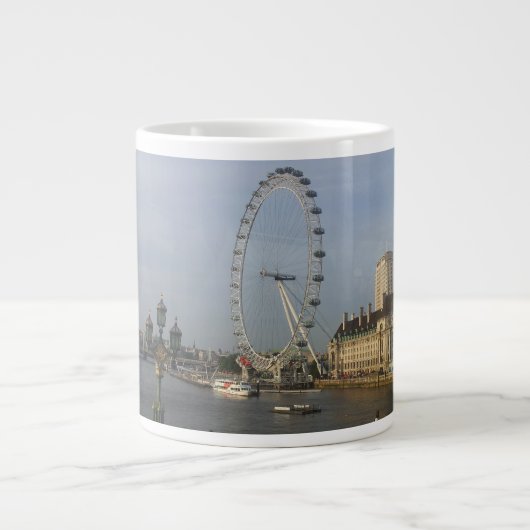 London-Augen-Tasse Jumbo-Tasse (Vorderseite)