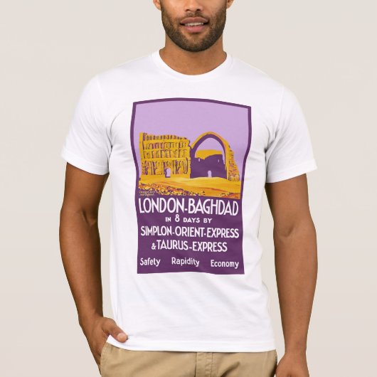 London- - Bagdad-Orientexpress T-Shirt (Vorderseite)