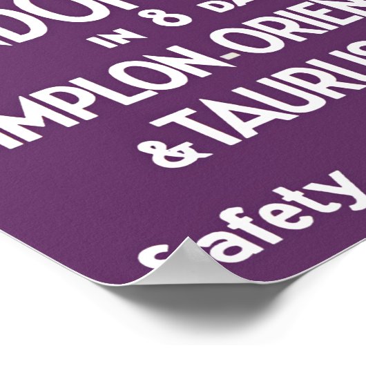 London - Baghdad Orient Express Poster (Ecke)