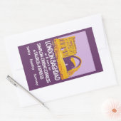 London - Baghdad Orient Express Rechteckiger Aufkleber (Umschlag)