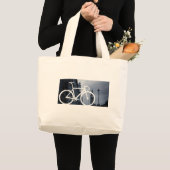London-Bahn-Fahrrad Jumbo Stoffbeutel (Vorderseite (Produkt))