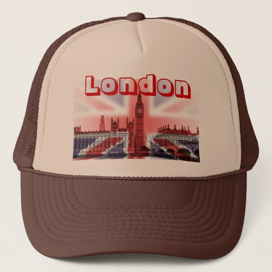 London-Baseball-Mütze Truckerkappe (Vorderseite)