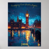 London bei Dusk - Bridging Time and Beauty Poster (Vorne)
