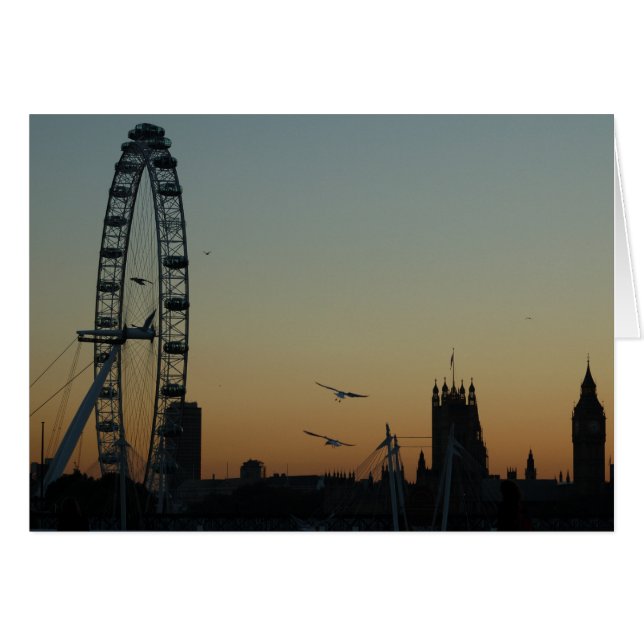 London bei Sonnenuntergang (Vorderseite (Horizontal))