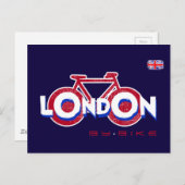 London Bicycle Postkarte (Vorne/Hinten)