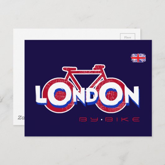 London Bicycle Postkarte (Vorne/Hinten)