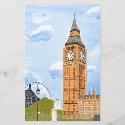London Big Ben Briefpapier (Vorderseite)