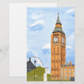 London Big Ben Briefpapier (Vorne/Hinten)