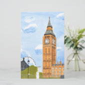 London Big Ben Briefpapier (Stehend Vorderseite)
